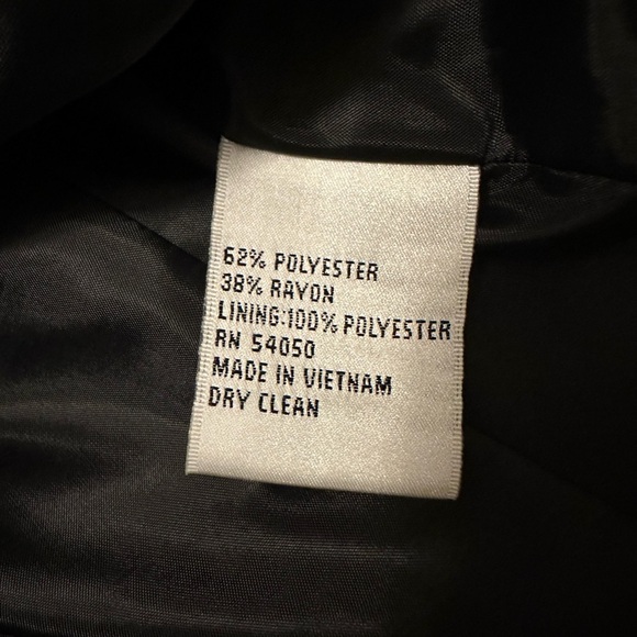 LE SUIT Black White Houndstooth Blazer Women Size 12p Lined Long Sleeve Pockets - Picture 6 of 6